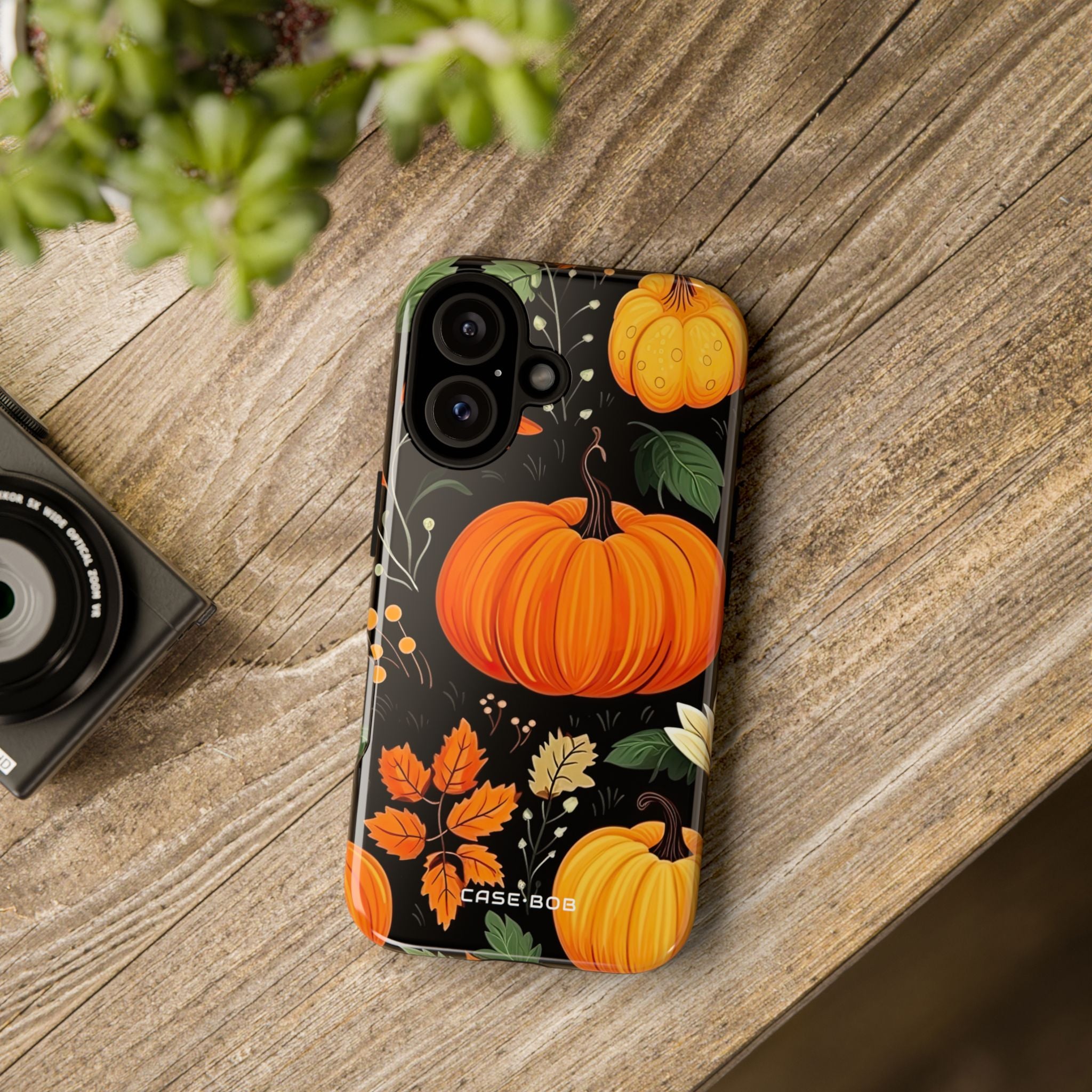 Pumpkin Glow iPhone 16 Case - Tough