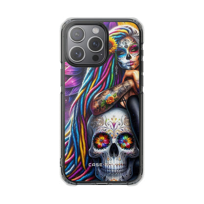 Sunflower Skull Glow iPhone 15 Pro Max Case - Impact
