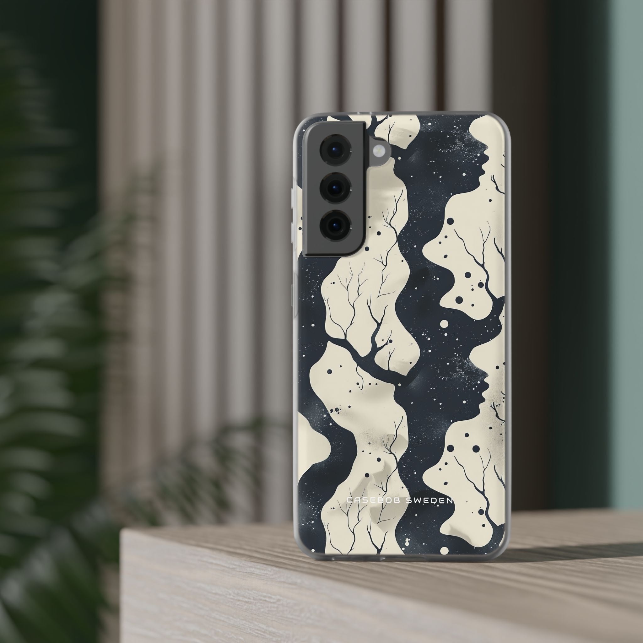 Organic Fluid Silhouettes with Cosmic Depth Samsung S21 - Flexi Phone Case