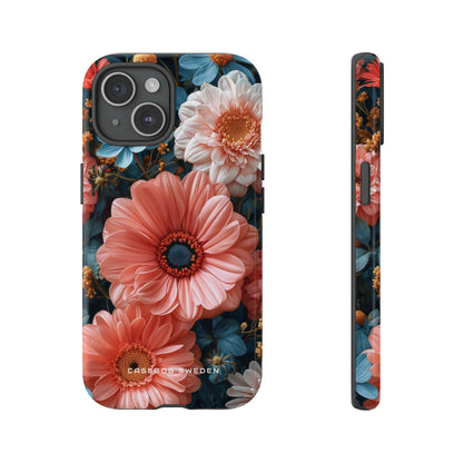 Surreal Floral Harmony iPhone 15 - Tough Phone Case