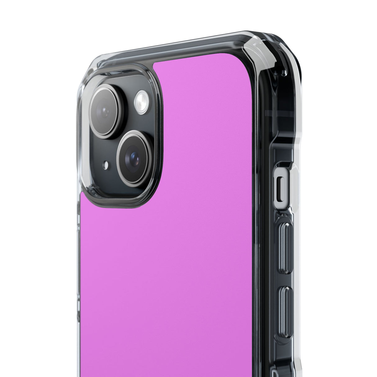 Violett | Handyhülle für iPhone (Clear Impact Case - Magnetisch) 