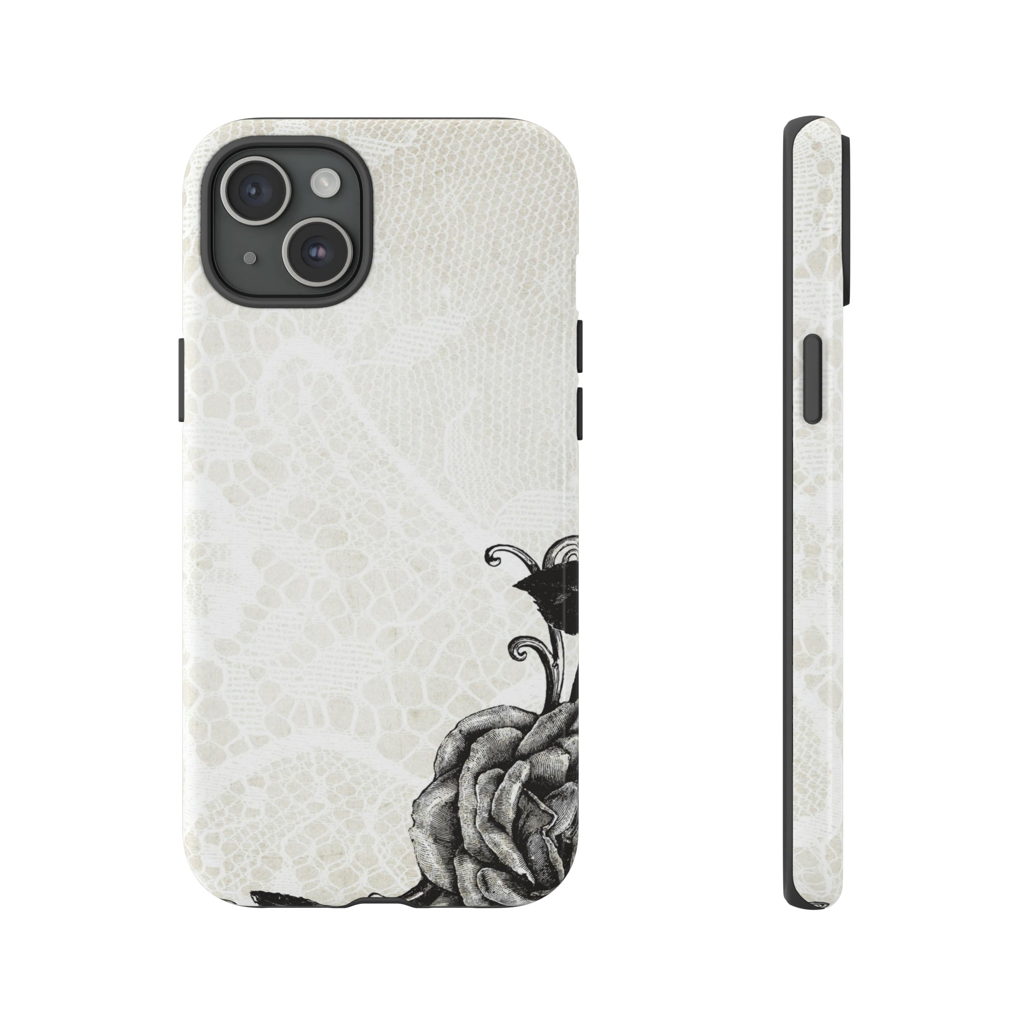 Rosett Gothic Flower - Protective Phone Case