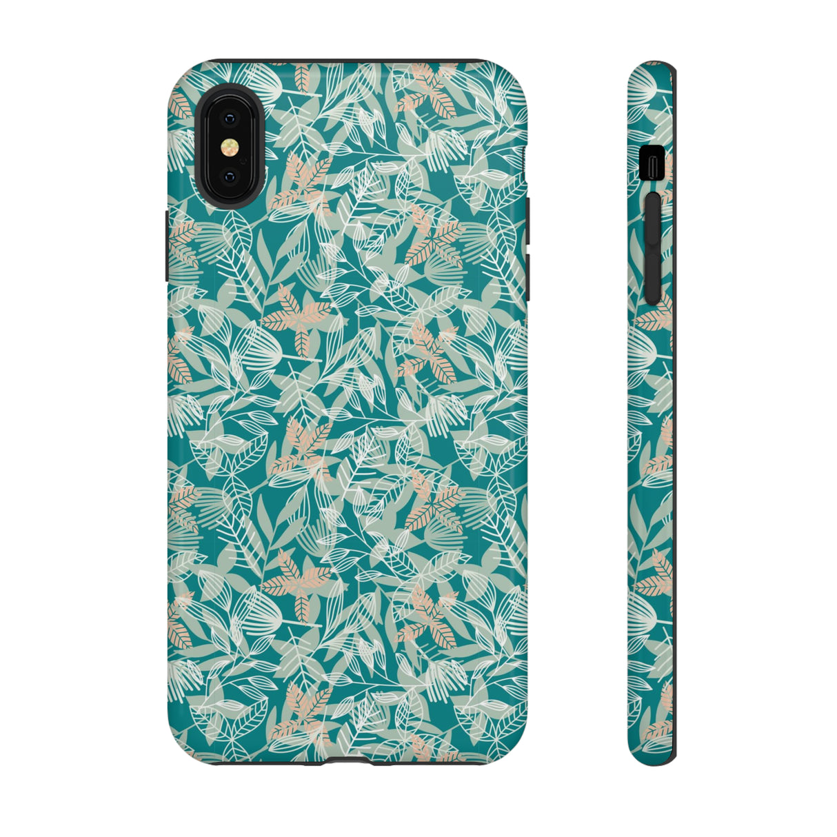 Dark Green Leaf Leaf - Protective Phone Case