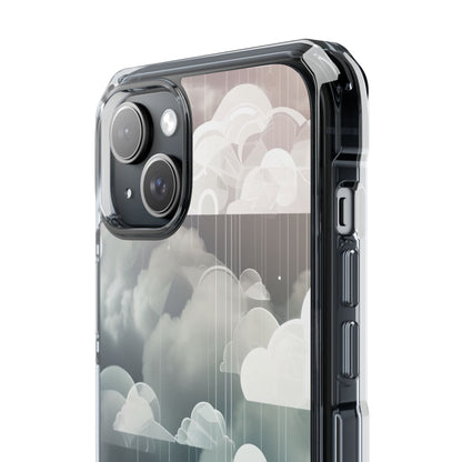 Silver Dream Clouds iPhone 15 - Impact Clear+