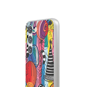 Vibrant Party Whimsy | Flexible Phone Case for Samsung Galaxy