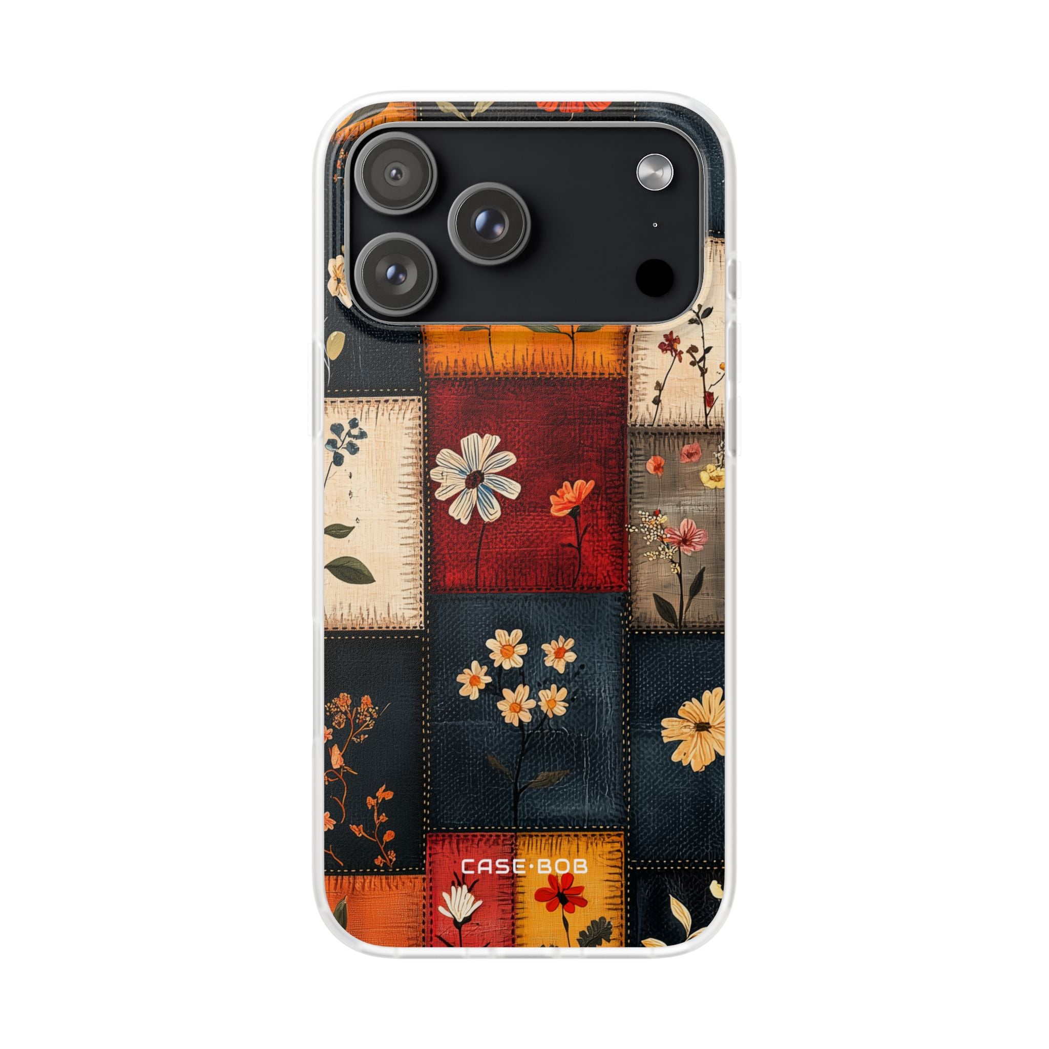 Patchwork Blooms iPhone 17 Pro Max Case - Soft