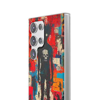 Spiky Skull Silhouette Samsung S23 Ultra Case - Soft