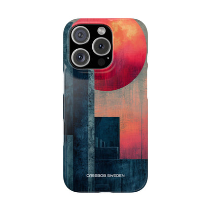 Abstract Geometric Skyline - Slim iPhone 16 Phone Case