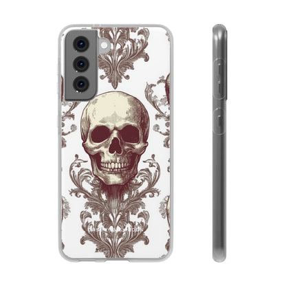 Gothic Skulls and Ornate Foliage Samsung S21 - Flexi Phone Case