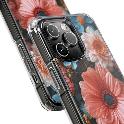 Surreal Floral Harmony iPhone 14 - Clear Impact Phone Case