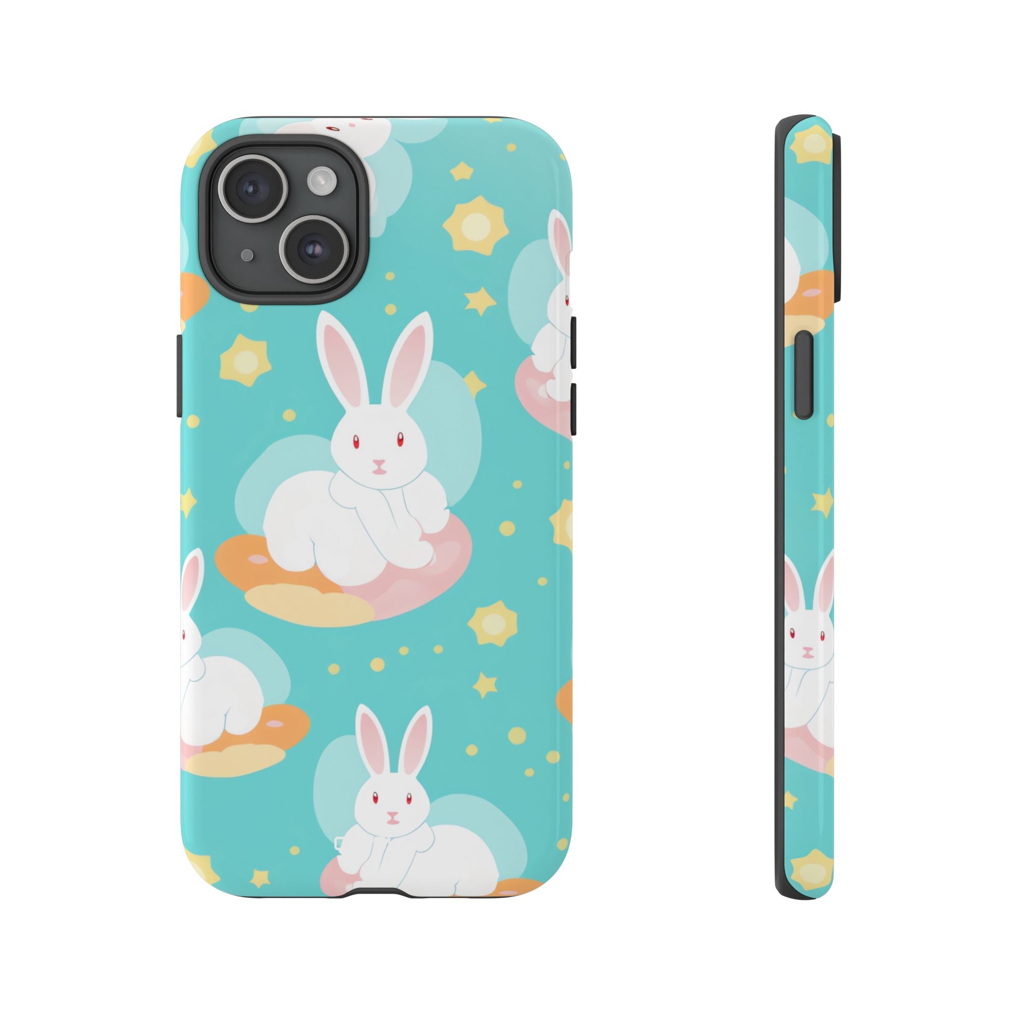 Bunnies Float Dreamily - iPhone Case