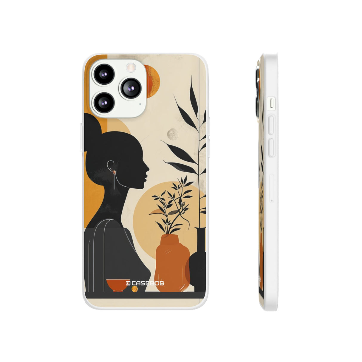 Modern Silhouette Tranquility | Flexible Phone Case for iPhone