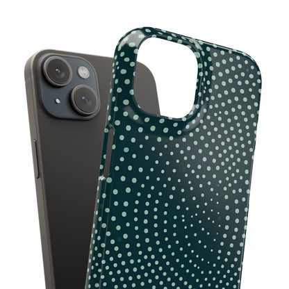 Teal Rippleflow iPhone 15 - Slim Phone Case