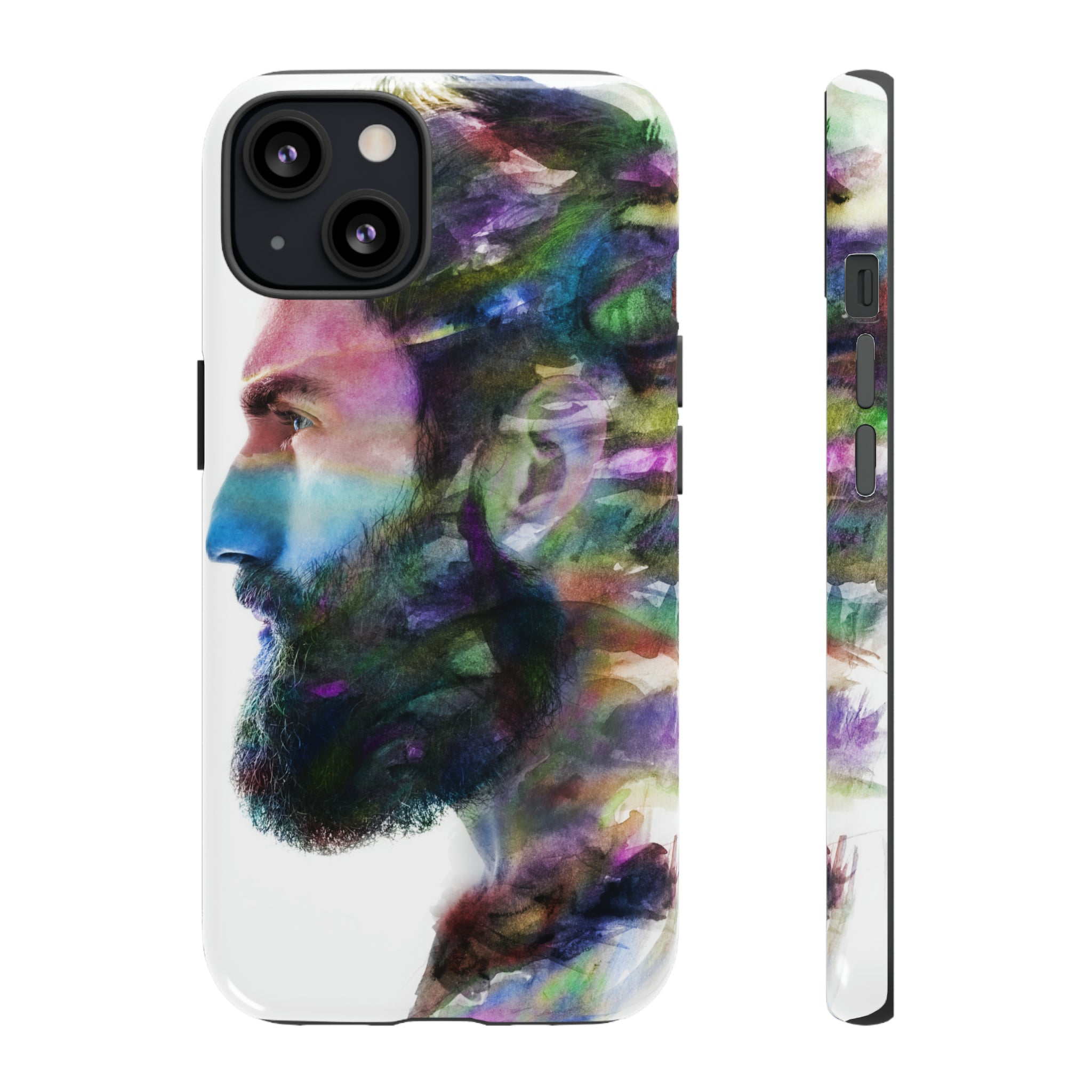 Watercolor Portrait - Protective Phone Case