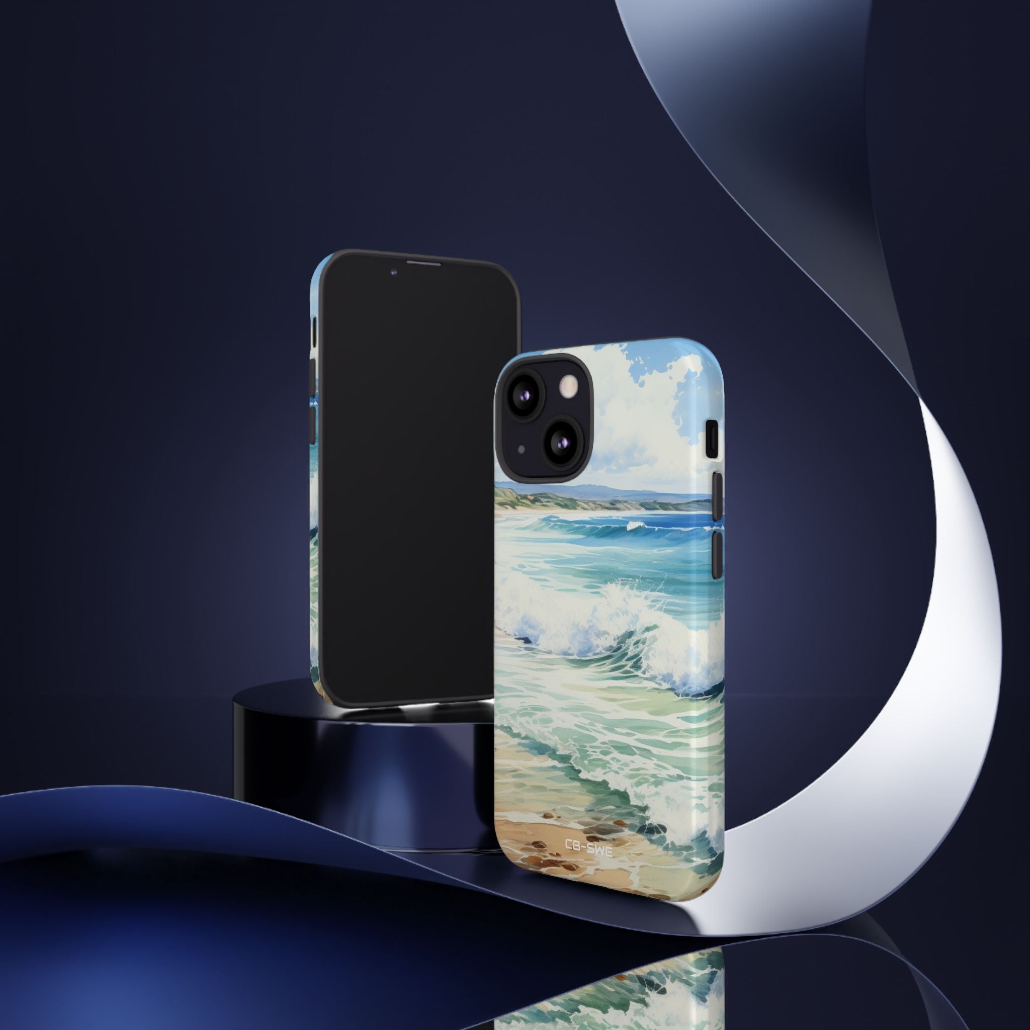 Serene Coastal Watercolors - iPhone Case