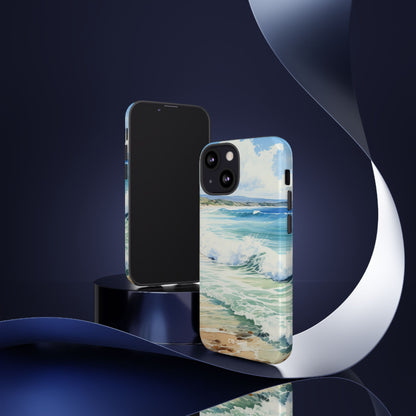 Serene Coastal Watercolors - iPhone Case