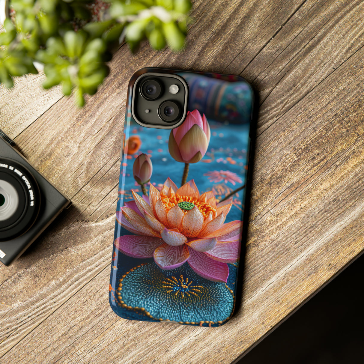 Water Rose Mandala Bliss - Protective Phone Case