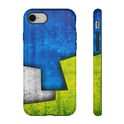 Blue Abstract Art - Protective Phone Case