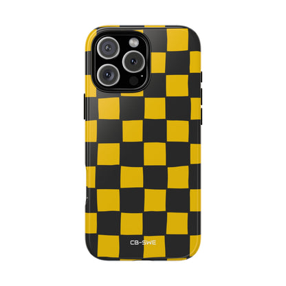 Yellow Squares Dance - iPhone Case