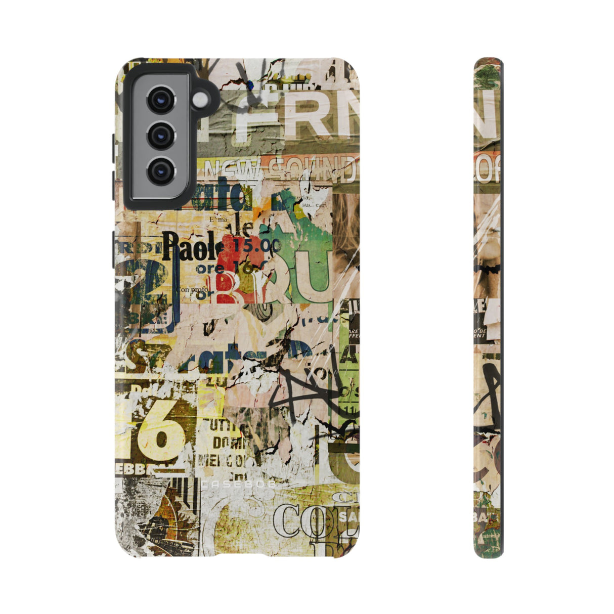 Grunge Vintage Poster - Protective Phone Case