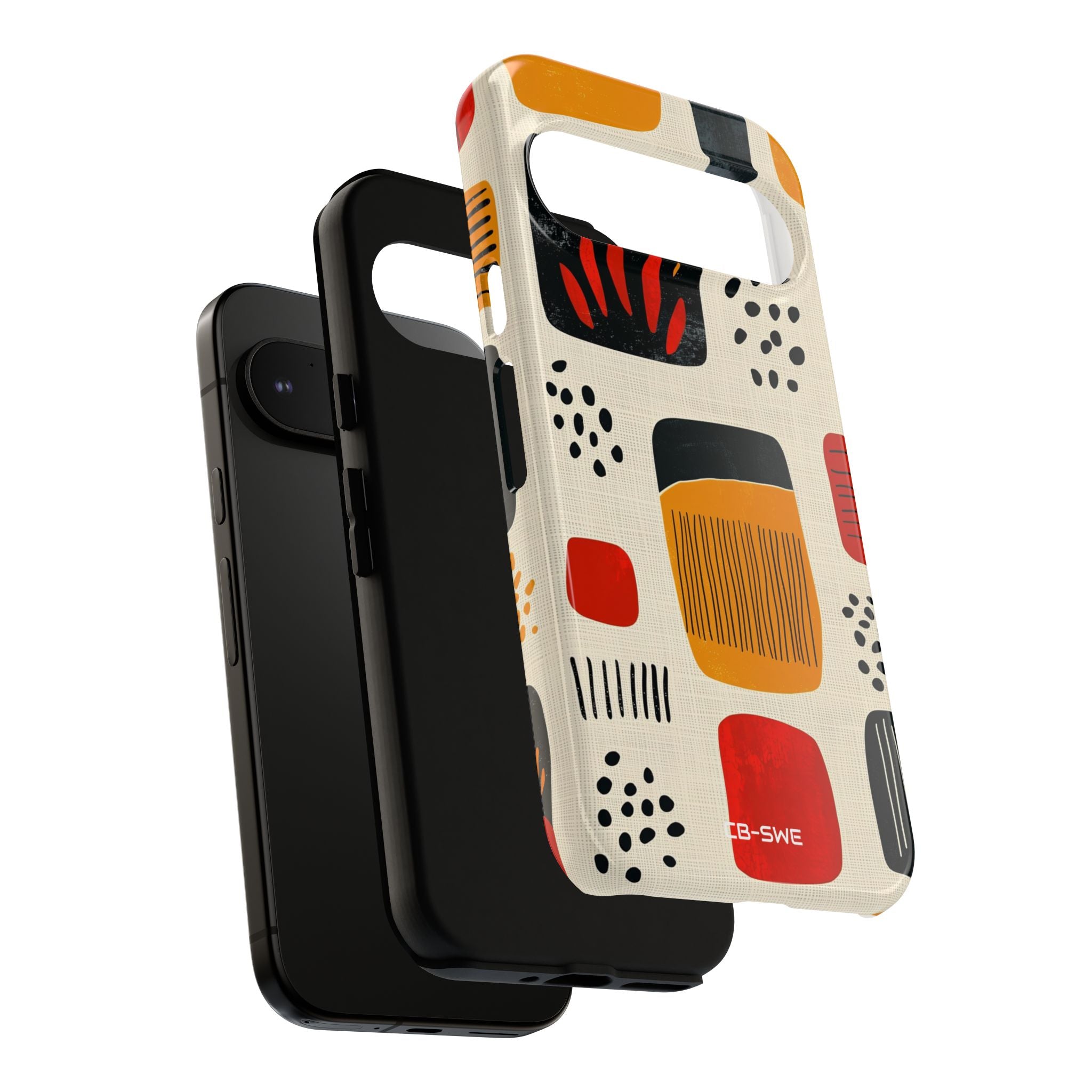 Vibrant Shapes Dance - Google Pixel Case