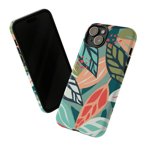 Mixed Tropical Leaf - Protective Phone Case