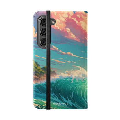 Sunset Wave - Samsung S23 Case - Wallet