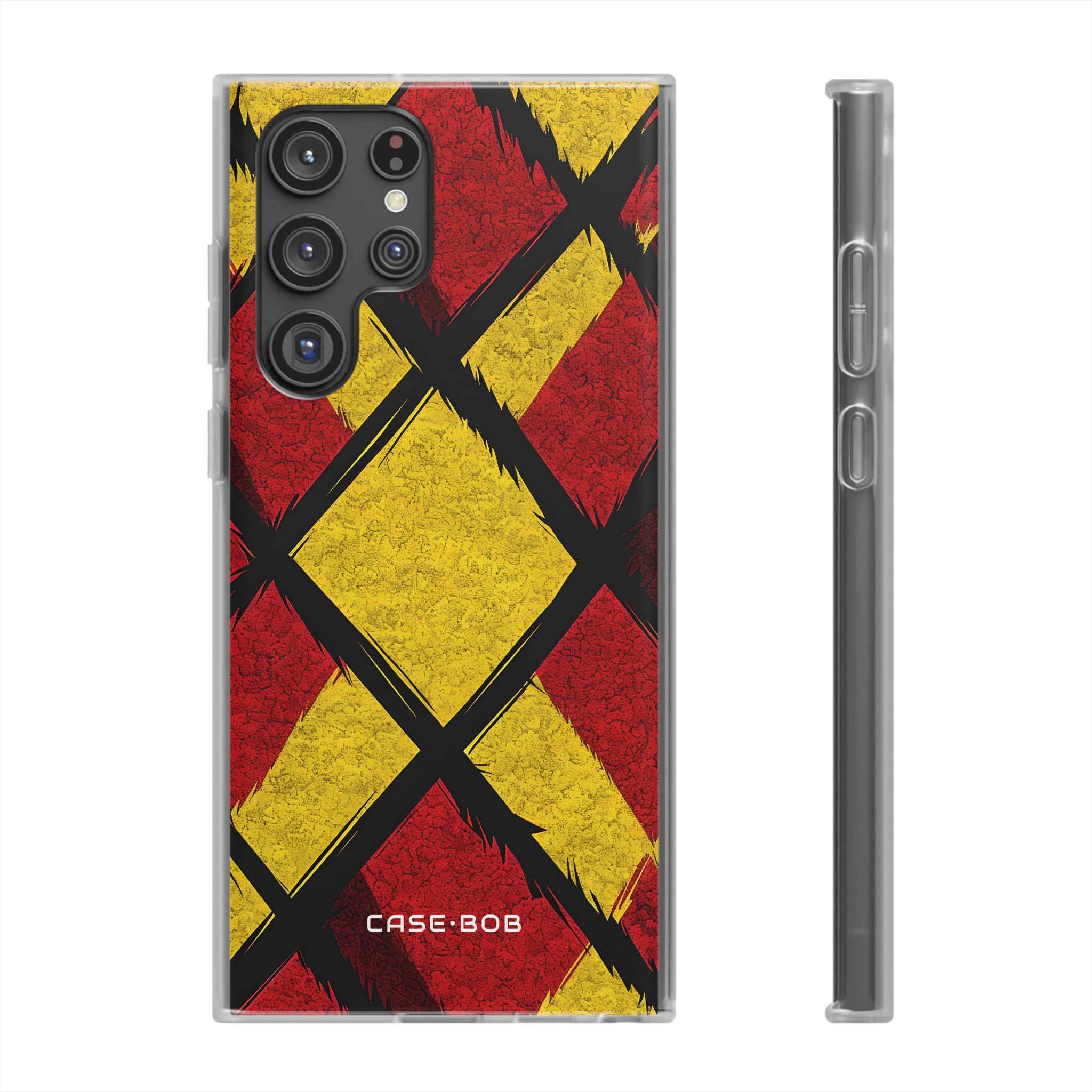 Cracked Diamond Grid Samsung S22 Ultra - Soft Case