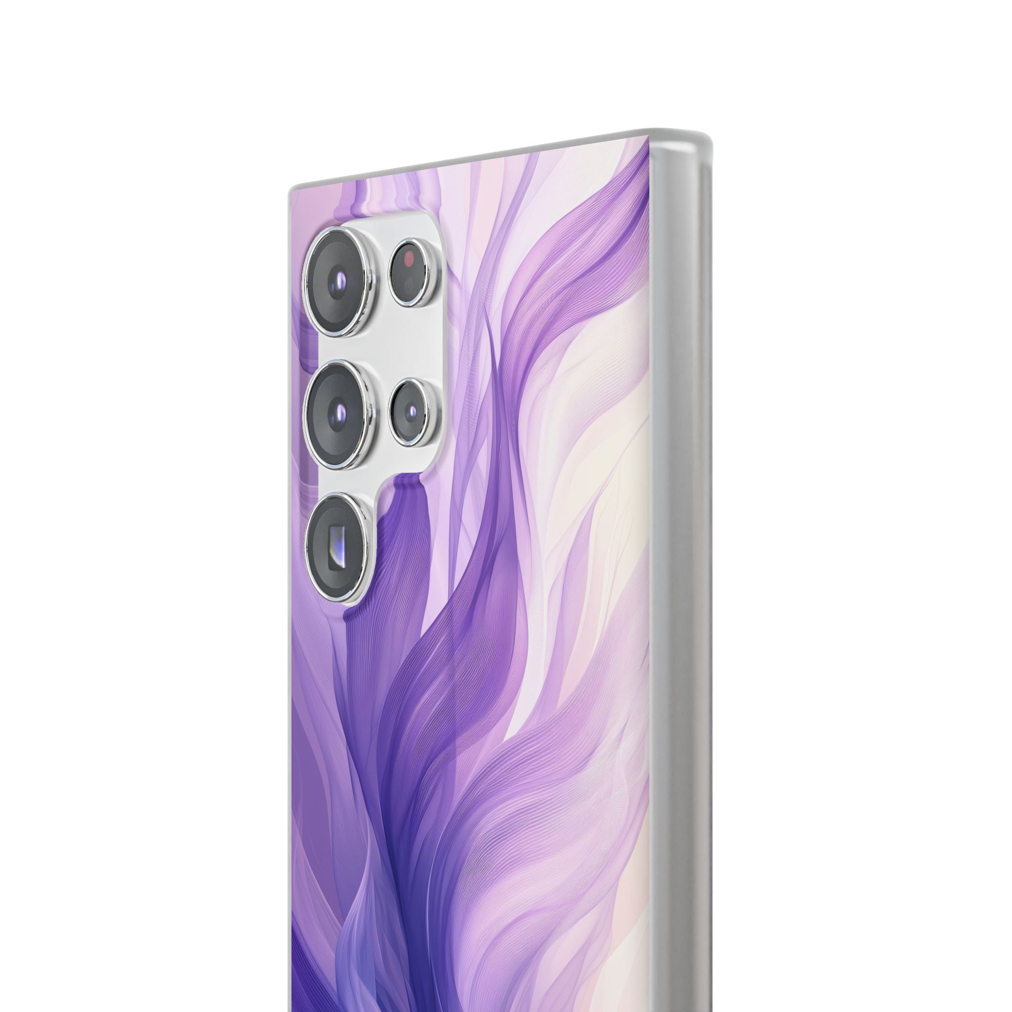 Purple Ribbon Waves Samsung S23 Ultra Case - Soft