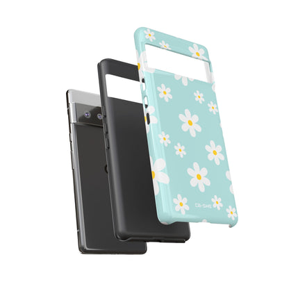 Daisies On Blue - Google Pixel Case