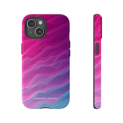 Gradient Oceanflow Waves iPhone 15 - Tough Phone Case