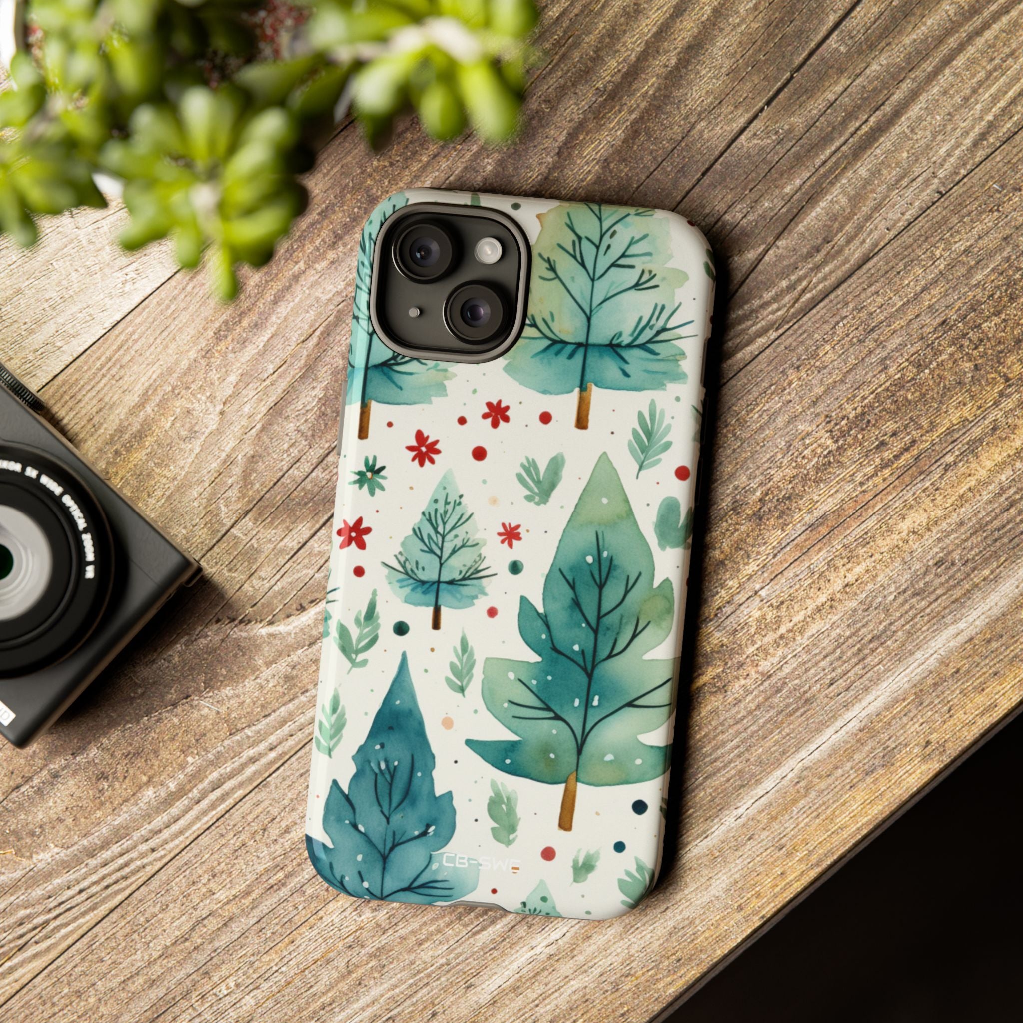 Joyful Evergreen Dance - iPhone Case