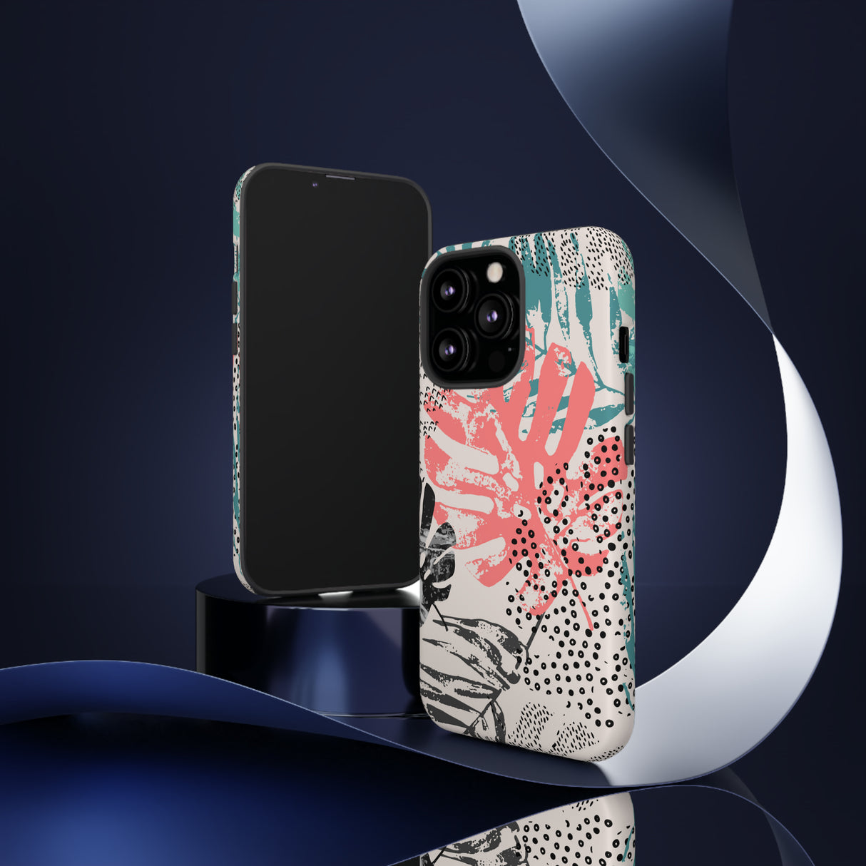 Rough Grunge Tropical - Protective Phone Case