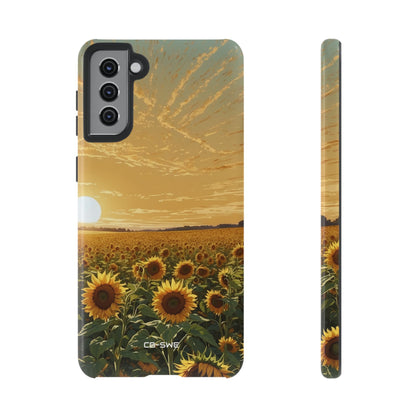 Sunflowers Embrace Sunset - Samsung Case