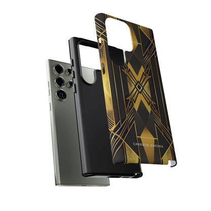 Golden Geometric Elegance Samsung S23 - Tough Phone Case