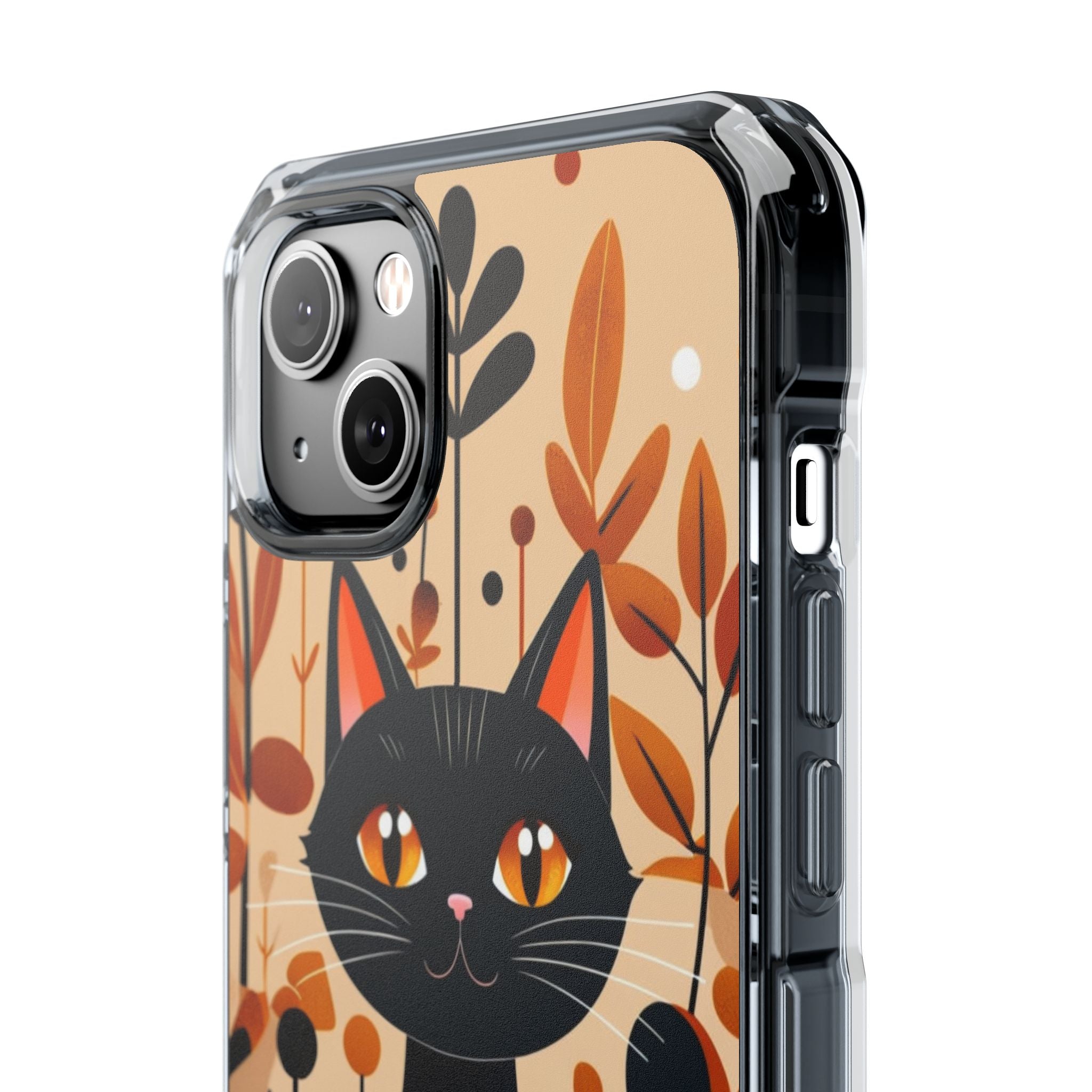 Autumnal Cat Whimsy iPhone Case - Impact