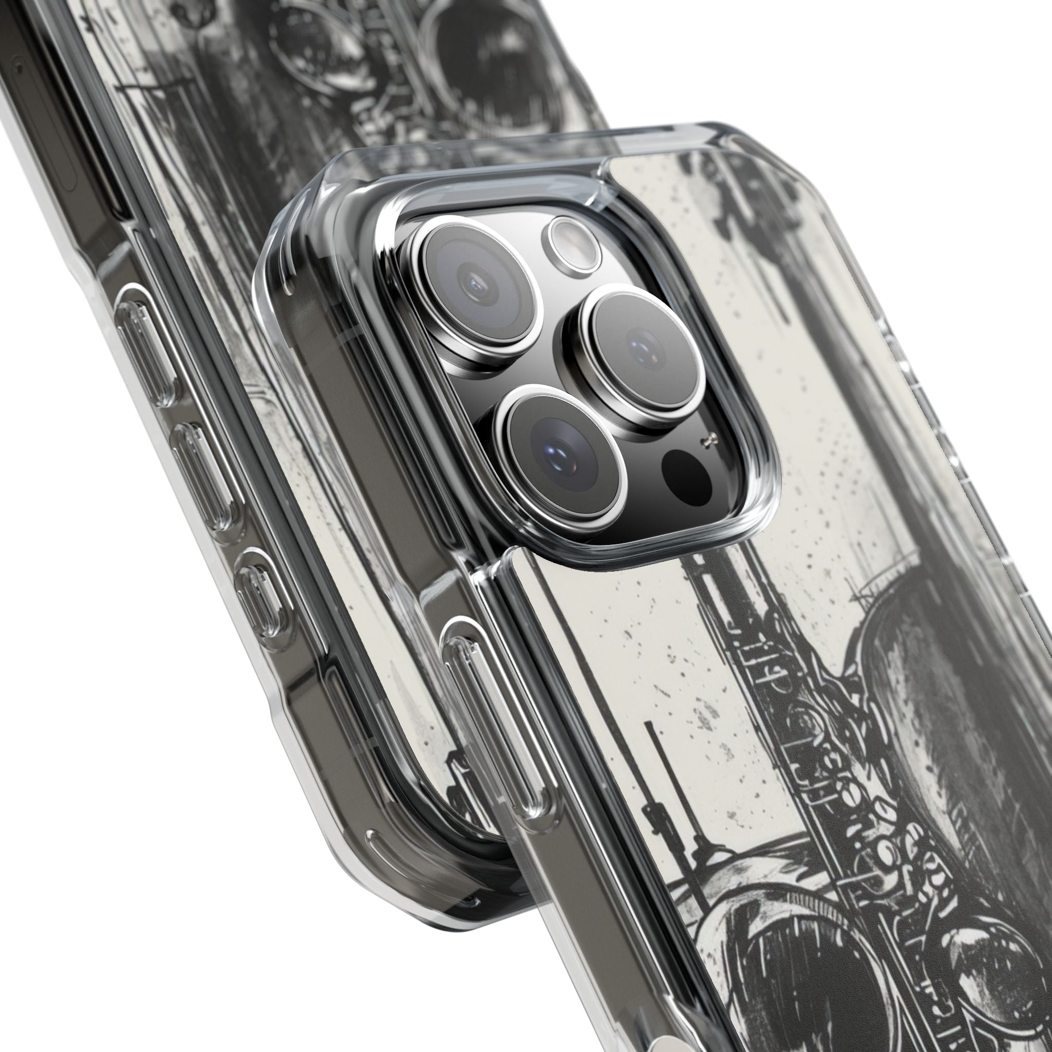 Jazz Instrument Line Symphony iPhone 16 - Clear Impact Phone Case