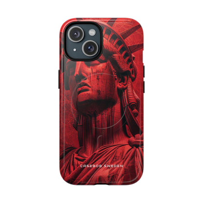 Zen Red Liberty Vision iPhone 15 | Tough+ Phone Case