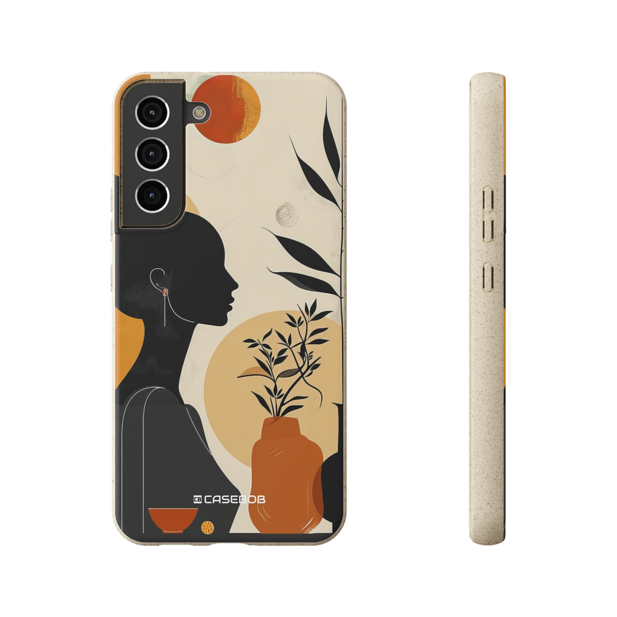 Modern Silhouette Tranquility | Biodegradable Phone Case