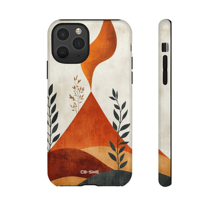 Flames Touch Mountains - iPhone Case