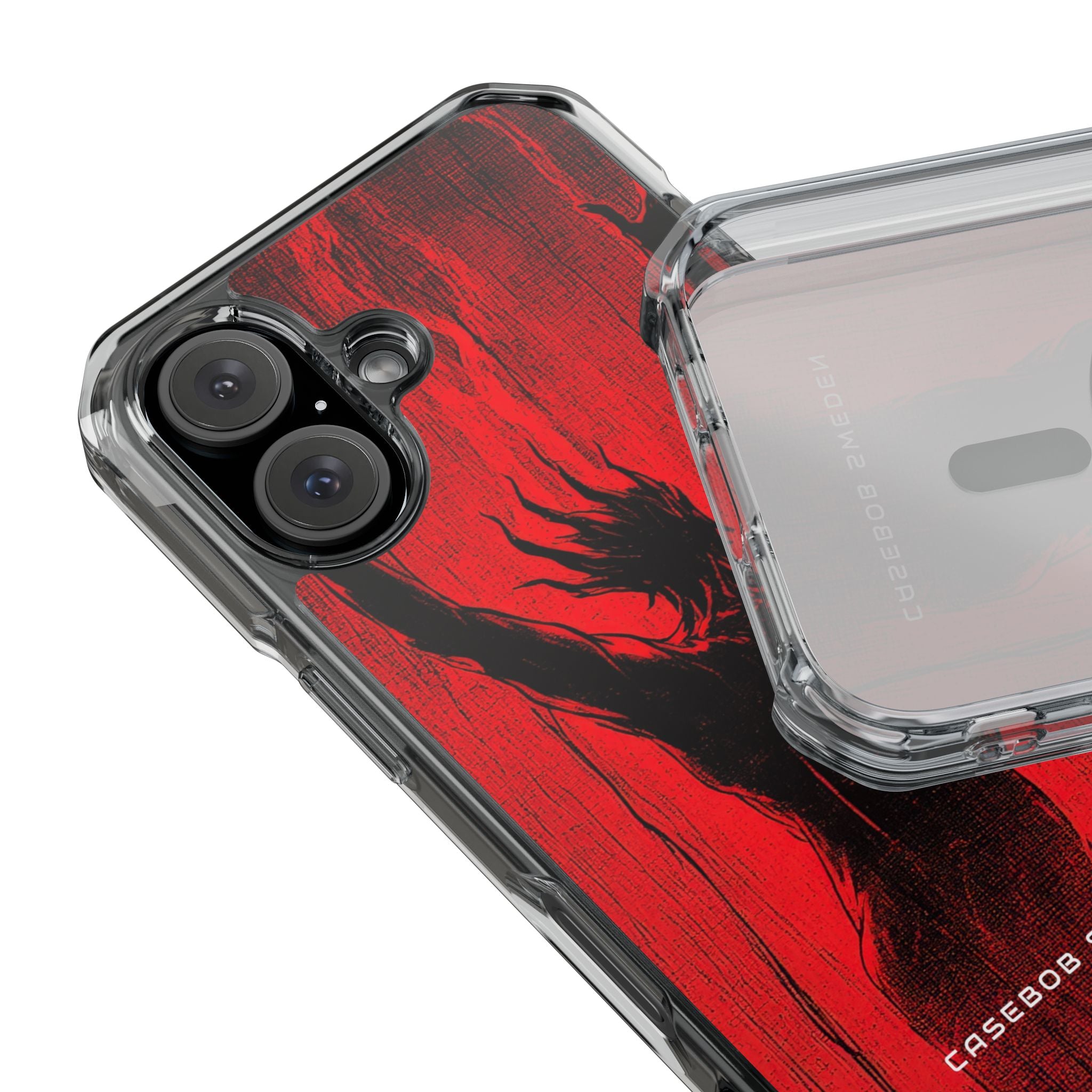 Crimson Despair iPhone 16 - Clear Impact Phone Case