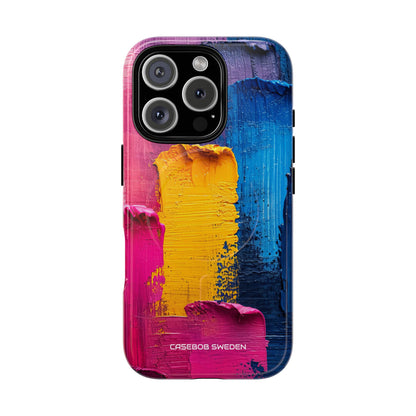 Bold Abstract Texture - Tough + MagSafe® iPhone 16 Phone Case