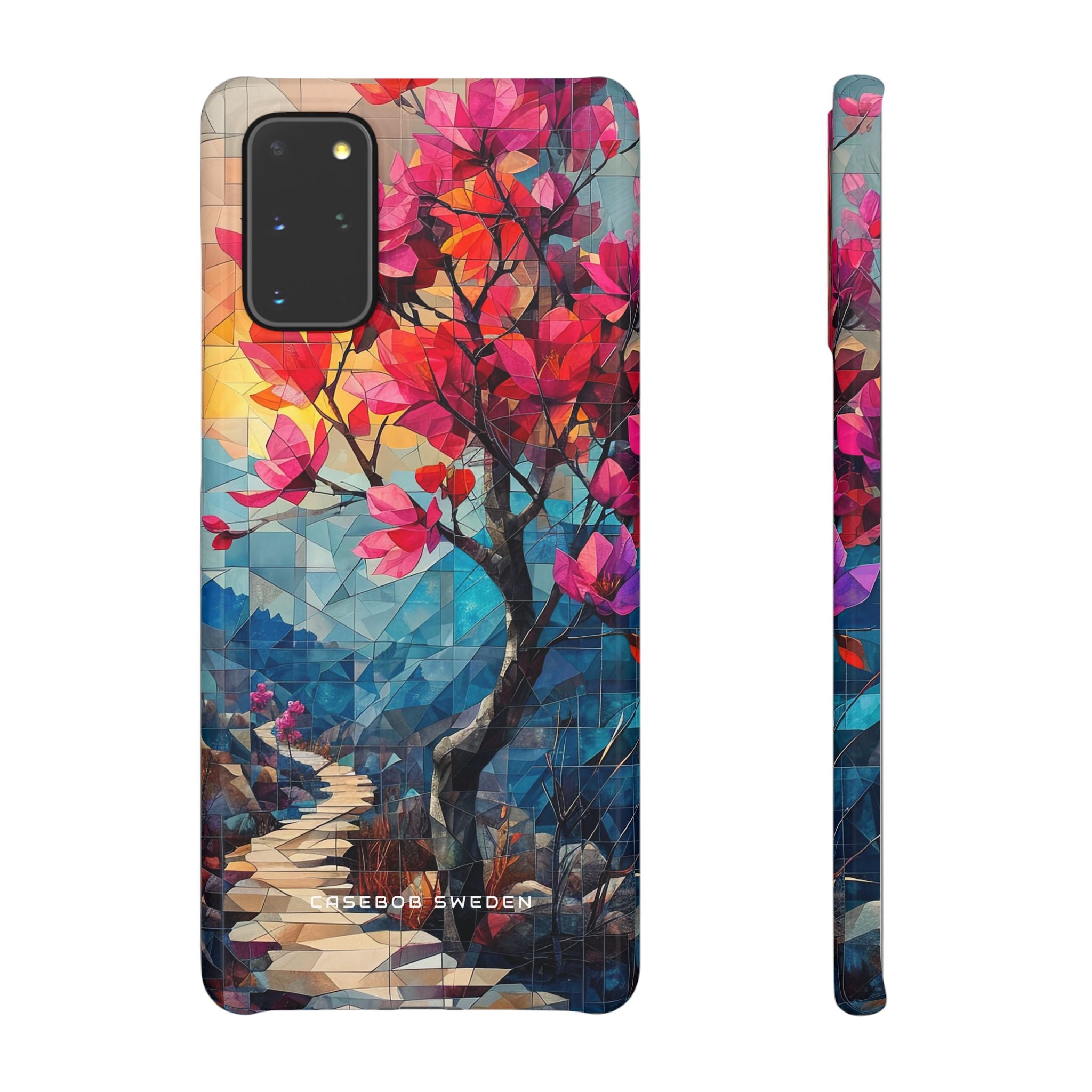 Vibrant Geometric Tree Landscape Samsung S20 - Slim Phone Case