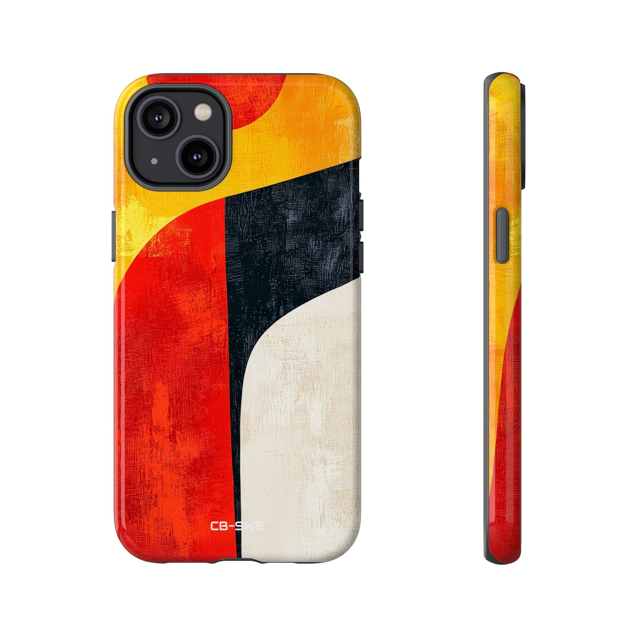 Vibrant Flowing Shapes - iPhone Case