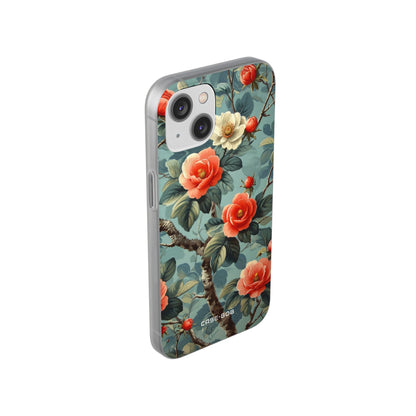 Coral Bloom iPhone 14 Case - Soft