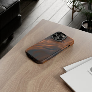 Brown Mist Ink Art iPhone Case (Protective) Phone Case