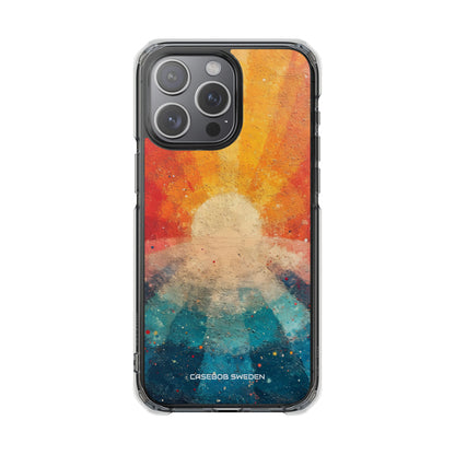 Sunburst Energy - Clear Impact iPhone 15 Phone Case