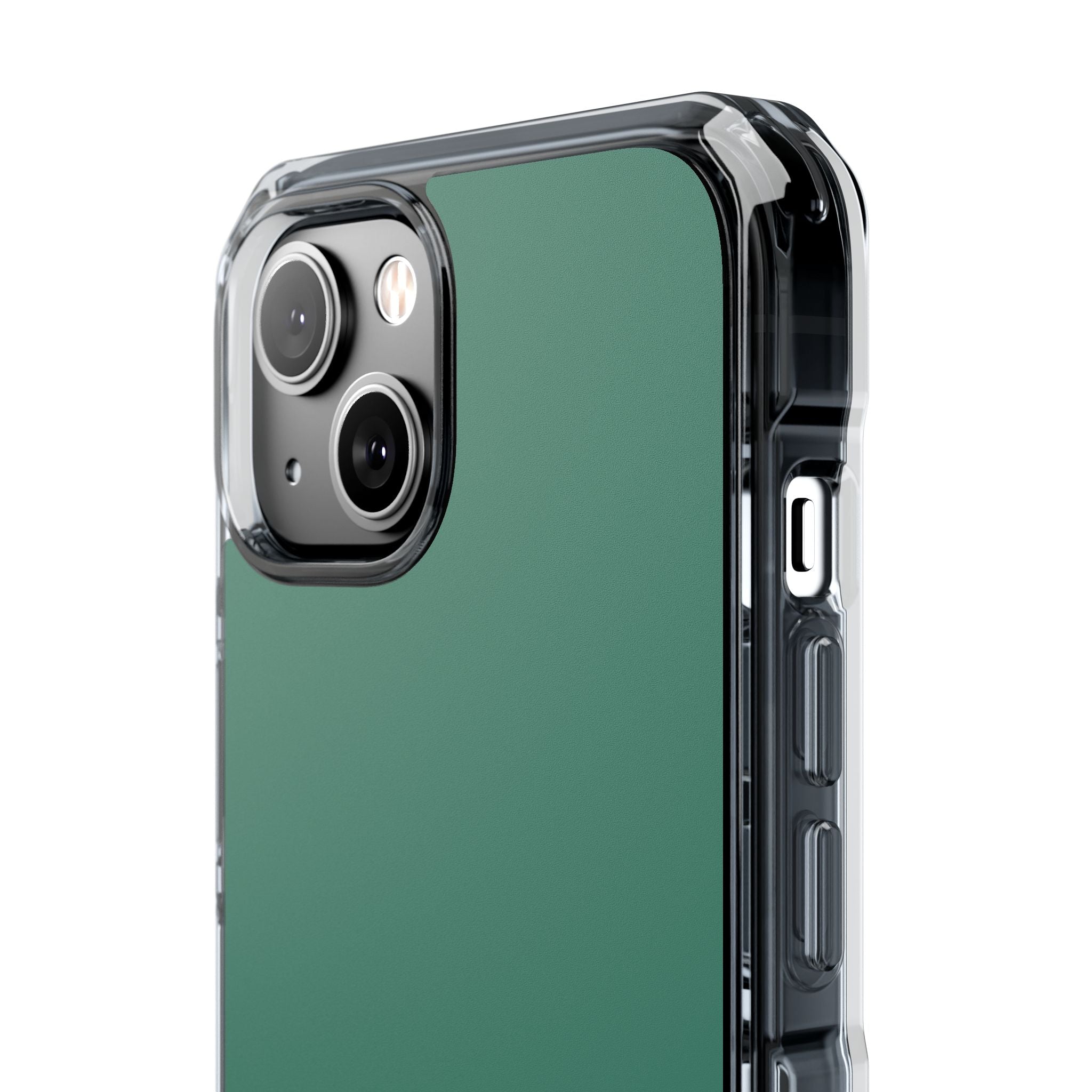 Viridian Green - Clear Impact Case for iPhone