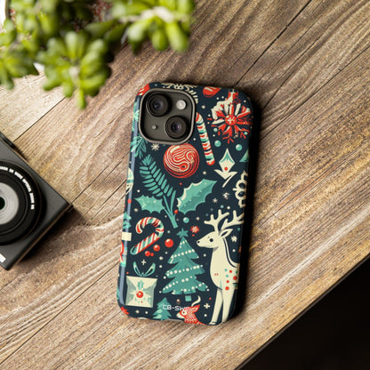 Festive Snowflakes Dance - iPhone Case