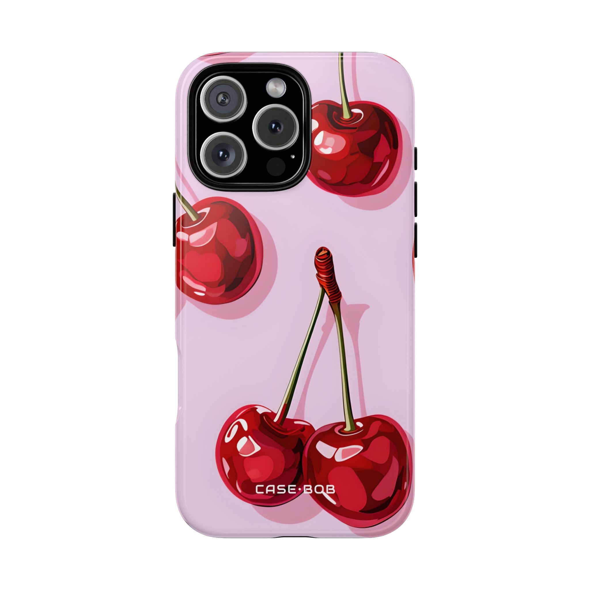 Glossy Cherry Burst iPhone 16 Pro Max Case - Tough